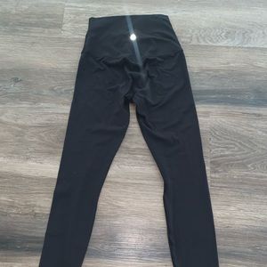 Black lululemon align high rise leggings 28 in